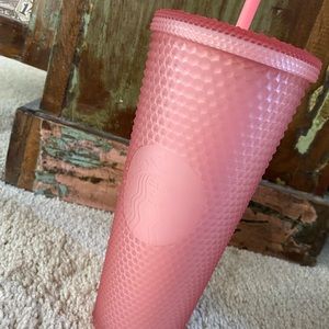 NEW Starbucks 2022 Soft Touch Pink Lemonade Jelly Studded 24oz Tumbler
